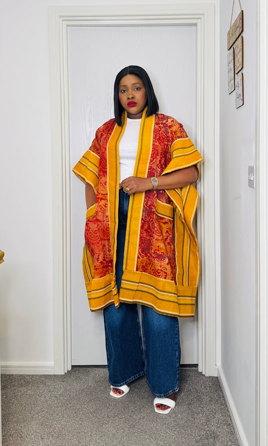 Dera Adire Kimono